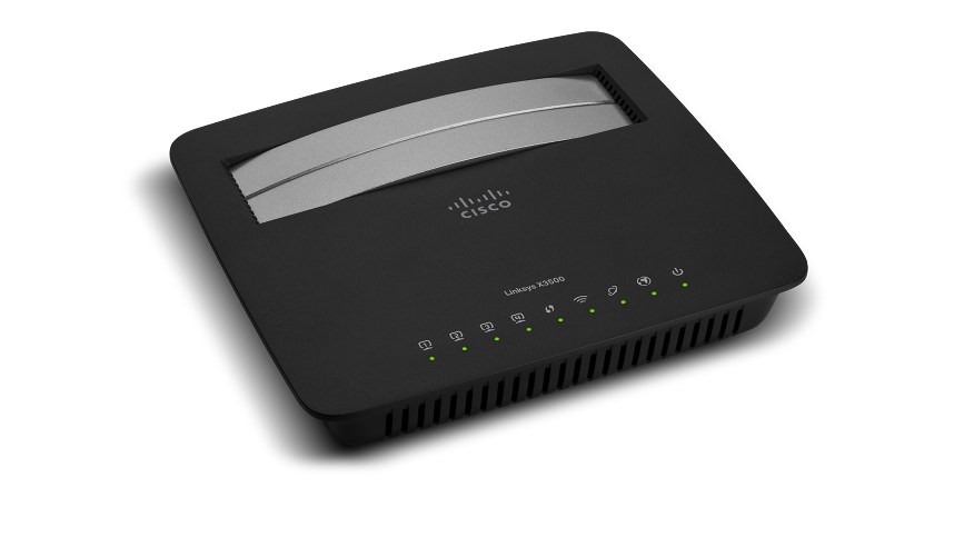 Linksys X3500 N750 Dual-Band Wireless Router with ADSL2+ Modem and USB