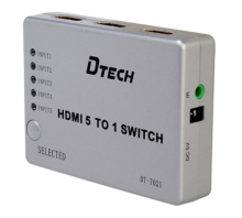 Bộ chia HDMI 4 vào 2 ra DTech DT 7442