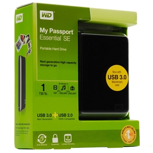 My Passport Essential SE 1 TB USB 2.0/USB 3.0 Hard Drives ( BBEP0010BBK)