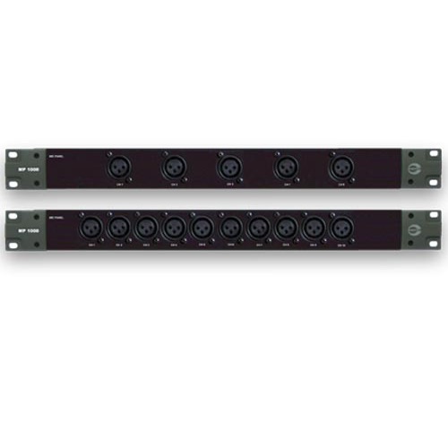 Ổ cắm micro gắn tủ rack dùng kết nối cho Microphone loại 10 cổng