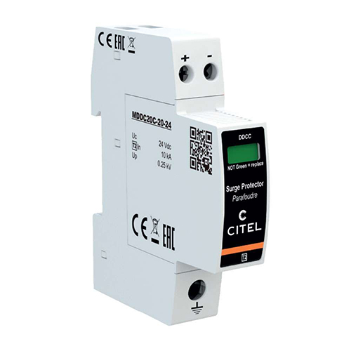 Chống sét nguồn DC 12V Type 2 (2P, Uc 24V, Imax 20kA) CITEL DDC20C-20-24