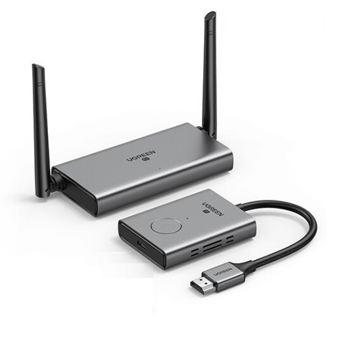 Bộ phát nhận tín hiệu HDMI+VGA không dây 50m 1080p@60hz sóng 5Ghz Ugreen 50633A