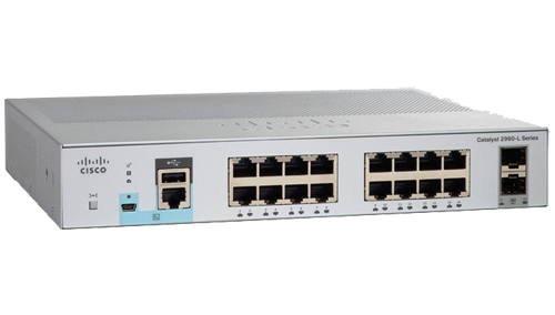 Switch Cisco WS-C2960L-16PS-LL 16 port GigE PoE 2 x 1G SFP LAN Lite