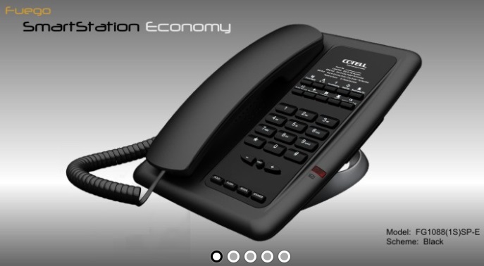 Điện thoại bàn Cotell FUEGO SmartStation Economy FG1088(1S)SP-E Black