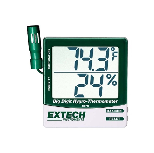 Máy đo nhiệt độ và độ ẩm Extech 445715, Đầu dò rời, -10-60°C, 10% - 99%