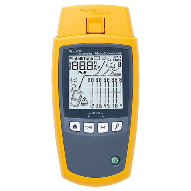 Máy kiểm tra cáp Fluke Networks MS-POE MicroScanner PoE Cable Verifier