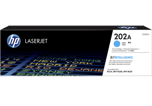 Mực in HP 202A Cyan Original LaserJet Toner Cartridge CF501A