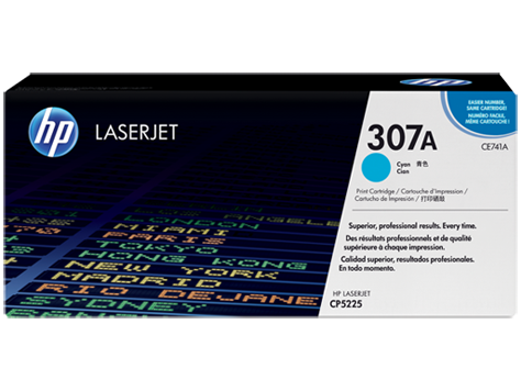 Mực in HP 307A Cyan LaserJet Toner Cartridge (CE741A) HP Color LaserJet Pro CP5225 Series