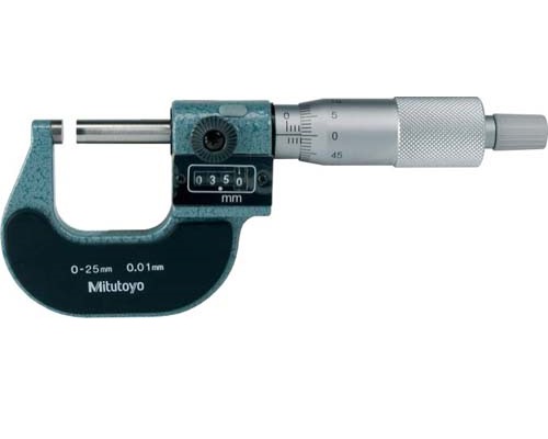 Panme đo ngoài cơ khí Mitutoyo 193-100-20, 0-25mm/0.001mm