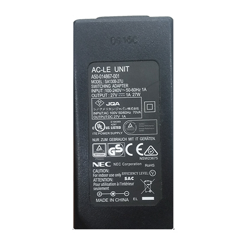 NEC IP Phone AC Adapter 27VDC
