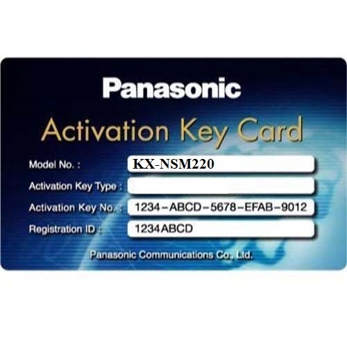 KX-NSM220 Activation key mở rộng 20 máy nhánh IP Softphone/IP-PT cho Tổng đài iP Panasonic KX-NS300