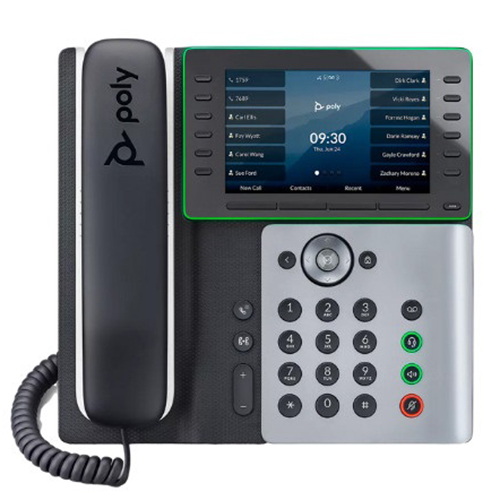 Poly Edge E500 IP Phone and PoE-enabled (82M94AA)