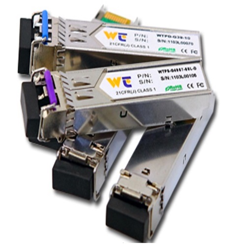 Module quang 10G SFP+ SMF 80km 1550nm LC  with DDM 2 sợi quang WINTOP YT-SFP+-ZR