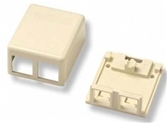 AMP Modular Jack Box, 1-Port - mặt nạ 2 cổng loại nỗi