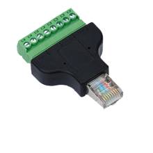 Cổng RJ45 Đực Ra 8 Chân Vặn Ốc Nối Dây RoHS