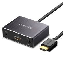 Cáp chuyển đổi HDMI to HDMI có cổng quang SPDIF 7.1 và Audio 3.5MM Ugreen 40281