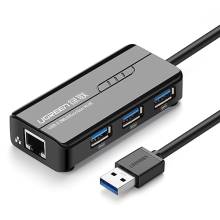 Bộ chia USB 3.0 3 cổng kèm cổng Ethernet LAN 1000Mb Ugreen 20265