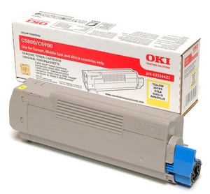muc in oki c5800 yellow toner cartridge